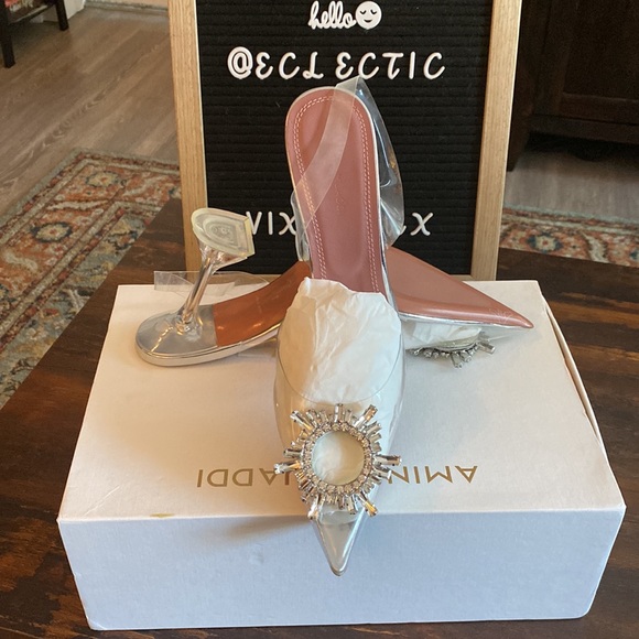 Amina Muaddi Begum Cinderella Pumps - Picture 7 of 7